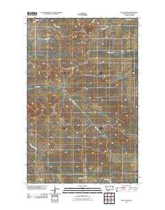 Rock Creek Montana Historical topographic map, 1:24000 scale, 7.5 X 7.5 Minute, Year 2011