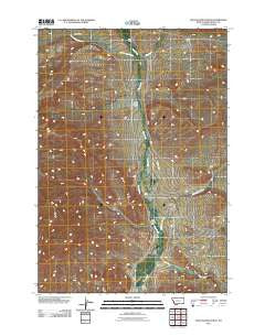 Rock Island Ranch Montana Historical topographic map, 1:24000 scale, 7.5 X 7.5 Minute, Year 2011