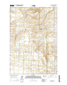 Rock Spring Montana Current topographic map, 1:24000 scale, 7.5 X 7.5 Minute, Year 2014