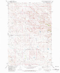 Rocking Chair Butte Montana Historical topographic map, 1:24000 scale, 7.5 X 7.5 Minute, Year 1981
