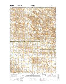 Rocking Chair Butte Montana Current topographic map, 1:24000 scale, 7.5 X 7.5 Minute, Year 2014
