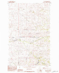 Rocky Boy Montana Historical topographic map, 1:24000 scale, 7.5 X 7.5 Minute, Year 1984