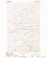 Rocky Boy Montana Historical topographic map, 1:24000 scale, 7.5 X 7.5 Minute, Year 1984