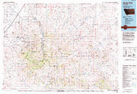 Rocky Boy Montana Historical topographic map, 1:100000 scale, 30 X 60 Minute, Year 1993