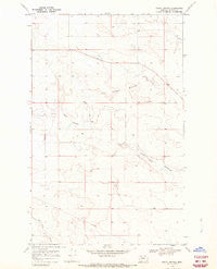 Rocky Buttes Montana Historical topographic map, 1:24000 scale, 7.5 X 7.5 Minute, Year 1968