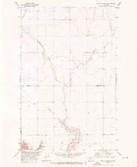 Rocky Coulee SE Montana Historical topographic map, 1:24000 scale, 7.5 X 7.5 Minute, Year 1970