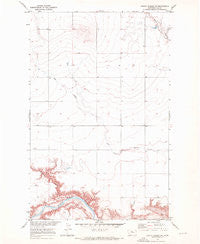 Rocky Coulee SW Montana Historical topographic map, 1:24000 scale, 7.5 X 7.5 Minute, Year 1970