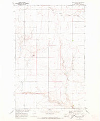Rocky Coulee Montana Historical topographic map, 1:24000 scale, 7.5 X 7.5 Minute, Year 1970