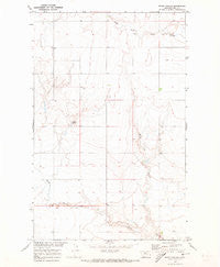 Rocky Coulee Montana Historical topographic map, 1:24000 scale, 7.5 X 7.5 Minute, Year 1970