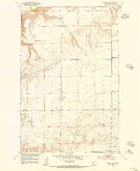 Rocky Lake Montana Historical topographic map, 1:24000 scale, 7.5 X 7.5 Minute, Year 1953