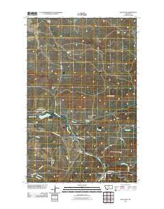 Rocky Boy Montana Historical topographic map, 1:24000 scale, 7.5 X 7.5 Minute, Year 2011