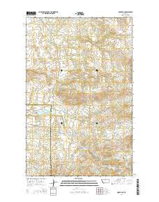 Rocky Boy Montana Current topographic map, 1:24000 scale, 7.5 X 7.5 Minute, Year 2014