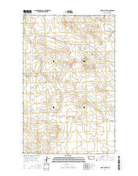 Rocky Buttes Montana Current topographic map, 1:24000 scale, 7.5 X 7.5 Minute, Year 2014