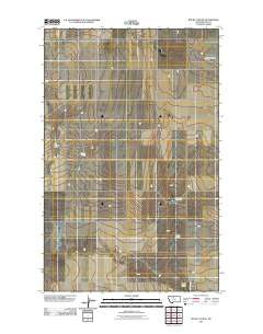 Rocky Coulee Montana Historical topographic map, 1:24000 scale, 7.5 X 7.5 Minute, Year 2011