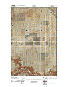 Rocky Coulee SW Montana Historical topographic map, 1:24000 scale, 7.5 X 7.5 Minute, Year 2011
