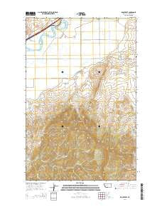 Rocky Reef Montana Current topographic map, 1:24000 scale, 7.5 X 7.5 Minute, Year 2014