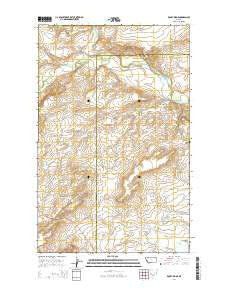 Rocky Ridge Montana Current topographic map, 1:24000 scale, 7.5 X 7.5 Minute, Year 2014