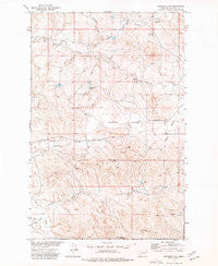 Rodgers Hall Montana Historical topographic map, 1:24000 scale, 7.5 X 7.5 Minute, Year 1973