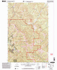 Rogers Pass Montana Historical topographic map, 1:24000 scale, 7.5 X 7.5 Minute, Year 2001