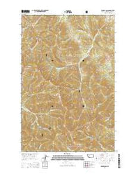 Rogers Pass Montana Current topographic map, 1:24000 scale, 7.5 X 7.5 Minute, Year 2014