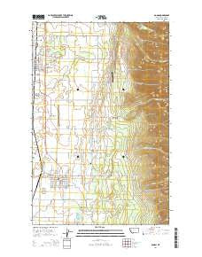 Ronan Montana Current topographic map, 1:24000 scale, 7.5 X 7.5 Minute, Year 2014