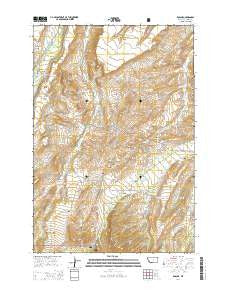 Roscoe Montana Current topographic map, 1:24000 scale, 7.5 X 7.5 Minute, Year 2014
