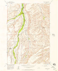 Roscoe NW Montana Historical topographic map, 1:24000 scale, 7.5 X 7.5 Minute, Year 1956