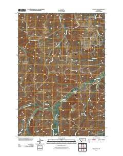 Roscoe NE Montana Historical topographic map, 1:24000 scale, 7.5 X 7.5 Minute, Year 2011