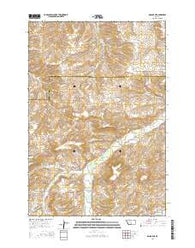 Roscoe NE Montana Current topographic map, 1:24000 scale, 7.5 X 7.5 Minute, Year 2014
