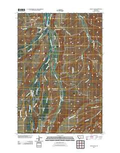 Roscoe NW Montana Historical topographic map, 1:24000 scale, 7.5 X 7.5 Minute, Year 2011