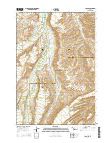 Roscoe NW Montana Current topographic map, 1:24000 scale, 7.5 X 7.5 Minute, Year 2014