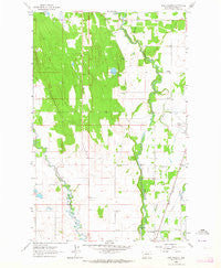 Rose Crossing Montana Historical topographic map, 1:24000 scale, 7.5 X 7.5 Minute, Year 1962
