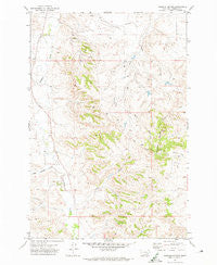Rosebud Buttes Montana Historical topographic map, 1:24000 scale, 7.5 X 7.5 Minute, Year 1971