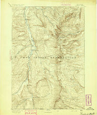 Rosebud Montana Historical topographic map, 1:125000 scale, 30 X 30 Minute, Year 1894