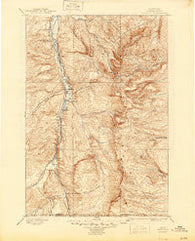 Rosebud Montana Historical topographic map, 1:125000 scale, 30 X 30 Minute, Year 1901