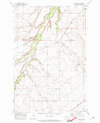 Ross Fork Montana Historical topographic map, 1:24000 scale, 7.5 X 7.5 Minute, Year 1970