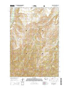 Ross Canyon Montana Current topographic map, 1:24000 scale, 7.5 X 7.5 Minute, Year 2014