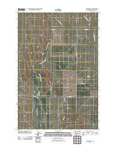 Rothiemay Montana Historical topographic map, 1:24000 scale, 7.5 X 7.5 Minute, Year 2011