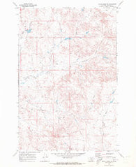 Rough Creek SE Montana Historical topographic map, 1:24000 scale, 7.5 X 7.5 Minute, Year 1969