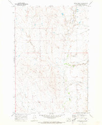 Rough Creek SW Montana Historical topographic map, 1:24000 scale, 7.5 X 7.5 Minute, Year 1969