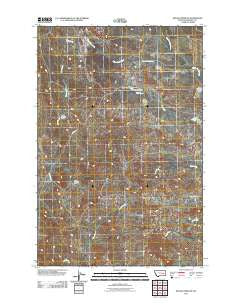 Rough Creek NE Montana Historical topographic map, 1:24000 scale, 7.5 X 7.5 Minute, Year 2011