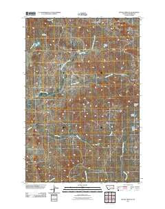 Rough Creek SE Montana Historical topographic map, 1:24000 scale, 7.5 X 7.5 Minute, Year 2011