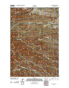 Rough Draw Montana Historical topographic map, 1:24000 scale, 7.5 X 7.5 Minute, Year 2011
