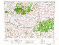 Roundup Montana Historical topographic map, 1:250000 scale, 1 X 2 Degree, Year 1954