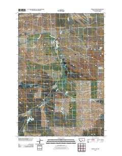 Rowley NW Montana Historical topographic map, 1:24000 scale, 7.5 X 7.5 Minute, Year 2011