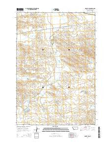 Rowley NW Montana Current topographic map, 1:24000 scale, 7.5 X 7.5 Minute, Year 2014