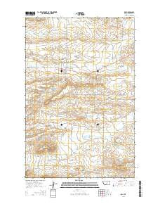 Roy Montana Current topographic map, 1:24000 scale, 7.5 X 7.5 Minute, Year 2014