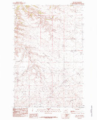 Roy NW Montana Historical topographic map, 1:24000 scale, 7.5 X 7.5 Minute, Year 1985