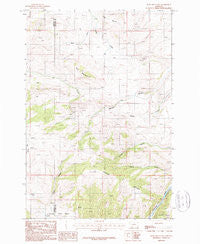 Ruby Mountain Montana Historical topographic map, 1:24000 scale, 7.5 X 7.5 Minute, Year 1987