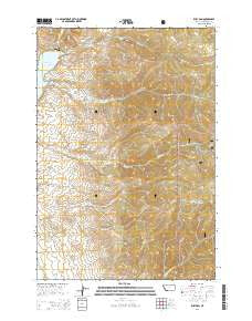 Ruby Dam Montana Current topographic map, 1:24000 scale, 7.5 X 7.5 Minute, Year 2014